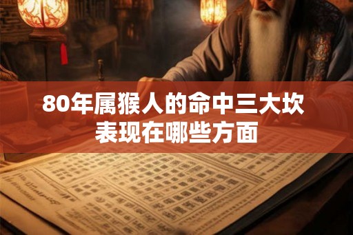 80年属猴人的命中三大坎 表现在哪些方面