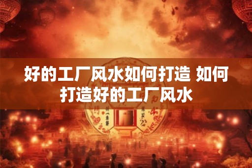 好的工厂风水如何打造 如何打造好的工厂风水 好的工厂风水如何打造 如何打造好的工厂风水