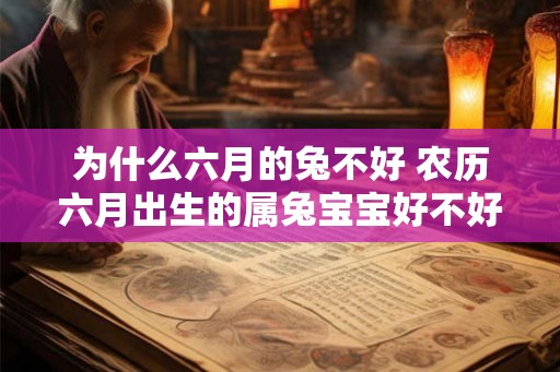 为什么六月的兔不好 农历六月出生的属兔宝宝好不好