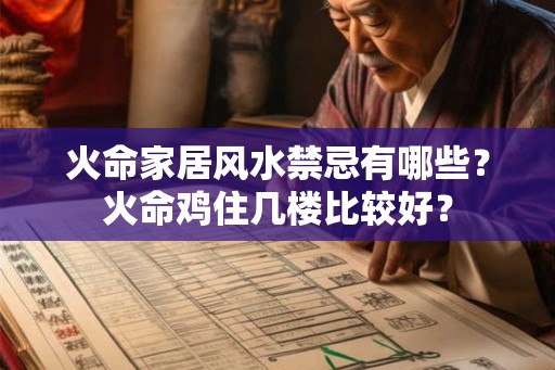 火命家居风水禁忌有哪些？火命鸡住几楼比较好？