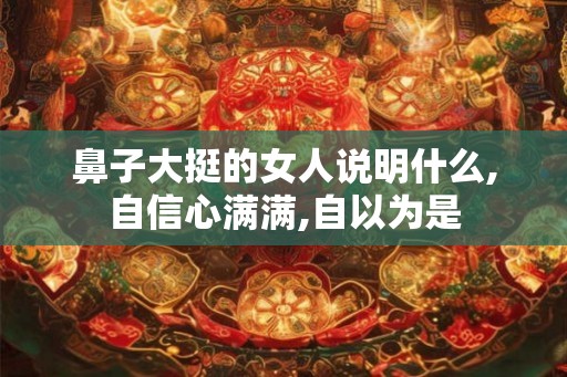 鼻子大挺的女人说明什么,自信心满满,自以为是