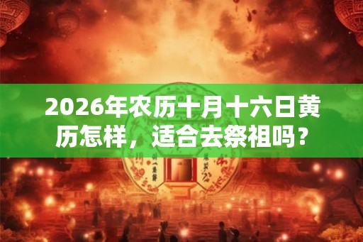 2026年农历十月十六日黄历怎样，适合去祭祖吗？