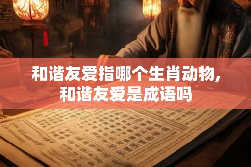 和谐友爱指哪个生肖动物,和谐友爱是成语吗