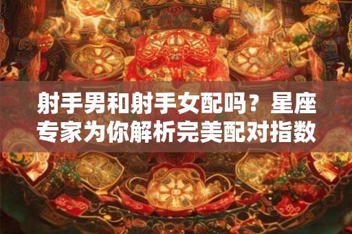 射手男和射手女配吗？星座专家为你解析完美配对指数