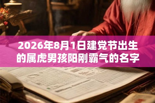 2026年8月1日建党节出生的属虎男孩阳刚霸气的名字精选