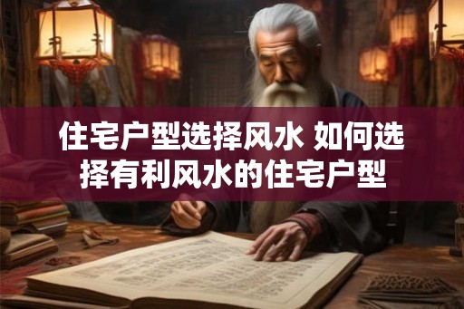 住宅户型选择风水 如何选择有利风水的住宅户型
