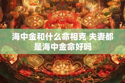 海中金和什么命相克 夫妻都是海中金命好吗
