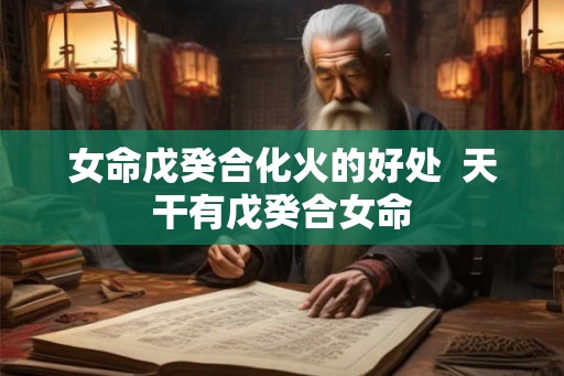 女命戊癸合化火的好处  天干有戊癸合女命
