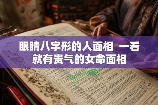 眼睛八字形的人面相  一看就有贵气的女命面相