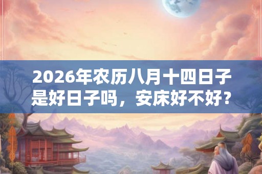 2026年农历八月十四日子是好日子吗，安床好不好？