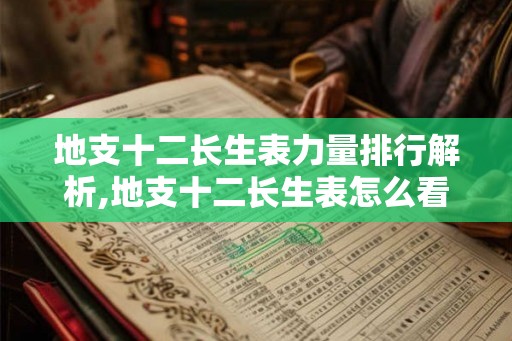 地支十二长生表力量排行解析,地支十二长生表怎么看