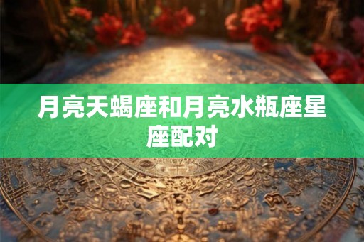 月亮天蝎座和月亮水瓶座星座配对