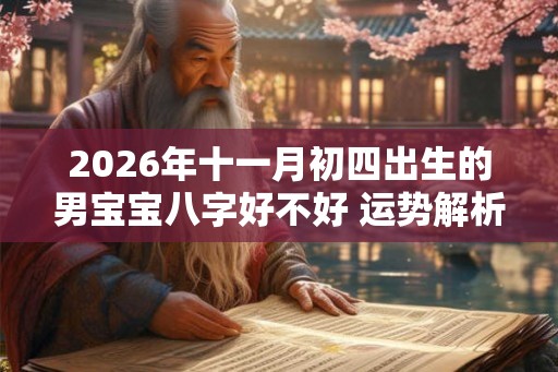 2026年十一月初四出生的男宝宝八字好不好 运势解析