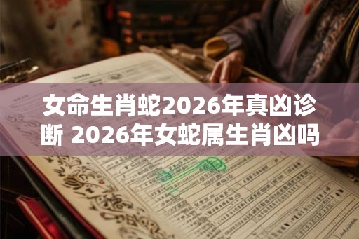 女命生肖蛇2026年真凶诊断 2026年女蛇属生肖凶吗