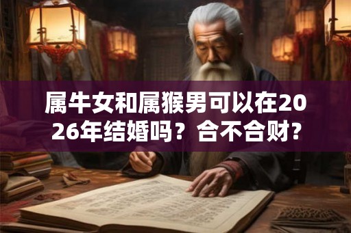 属牛女和属猴男可以在2026年结婚吗？合不合财？