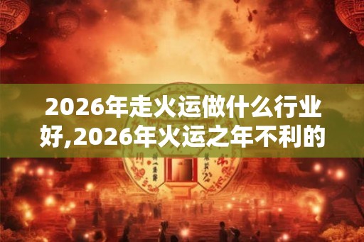 2026年走火运做什么行业好,2026年火运之年不利的行业 2026年走火运做什么行业好,2026年火运之年不利的行业