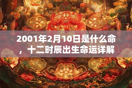 2001年2月10日是什么命，十二时辰出生命运详解