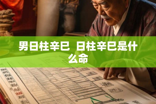 男日柱辛巳  日柱辛巳是什么命