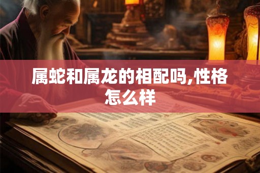 属蛇和属龙的相配吗,性格怎么样 属蛇和属龙的相配吗,性格怎么样