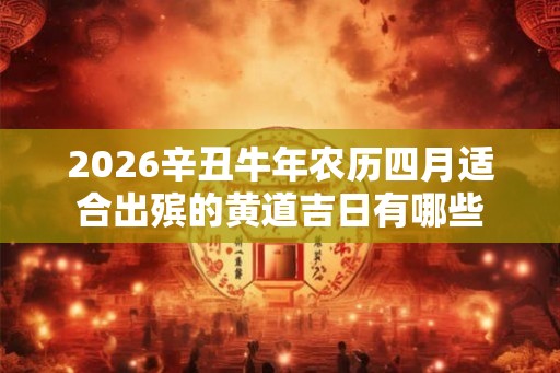 2026辛丑牛年农历四月适合出殡的黄道吉日有哪些