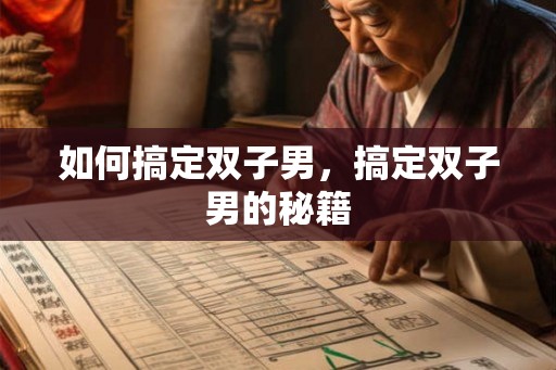 如何搞定双子男，搞定双子男的秘籍