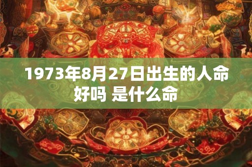 1973年8月27日出生的人命好吗 是什么命