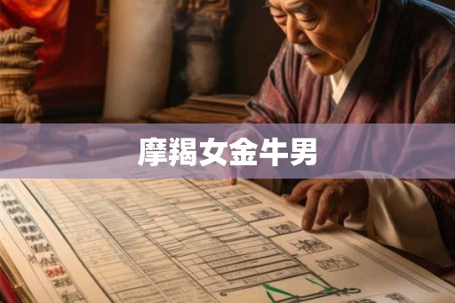 摩羯女金牛男 摩羯女金牛男