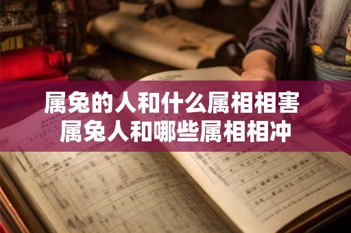 属兔的人和什么属相相害 属兔人和哪些属相相冲