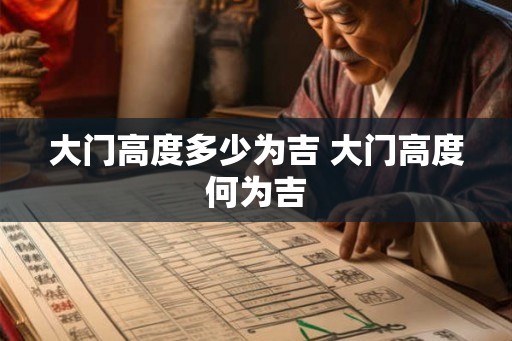 大门高度多少为吉 大门高度何为吉 大门高度多少为吉 大门高度何为吉