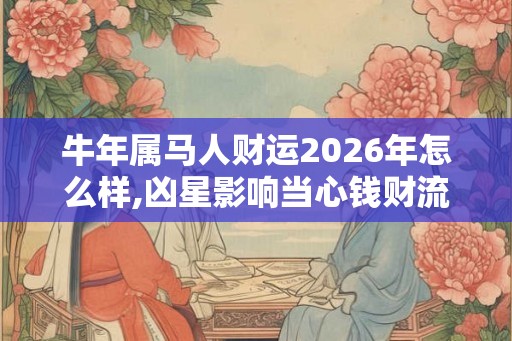 牛年属马人财运2026年怎么样,凶星影响当心钱财流失