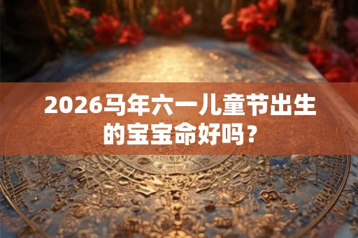 2026马年六一儿童节出生的宝宝命好吗？