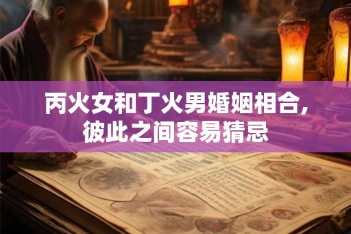 丙火女和丁火男婚姻相合,彼此之间容易猜忌