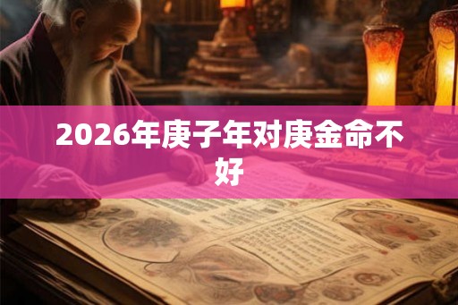 2026年庚子年对庚金命不好