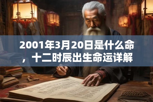 2001年3月20日是什么命，十二时辰出生命运详解