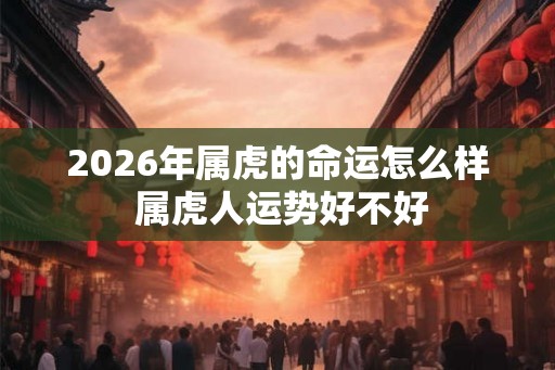2026年属虎的命运怎么样 属虎人运势好不好
