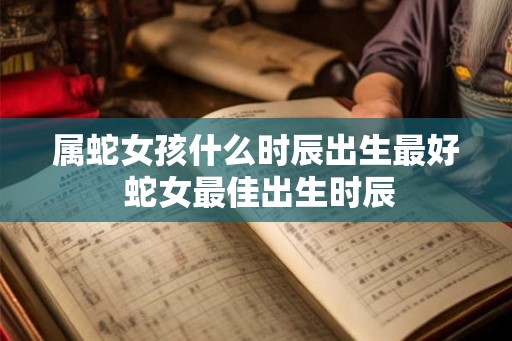 属蛇女孩什么时辰出生最好 蛇女最佳出生时辰