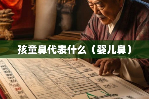 孩童鼻代表什么（婴儿鼻）
