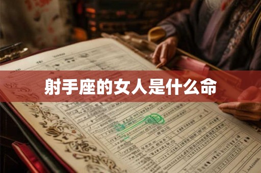 射手座的女人是什么命