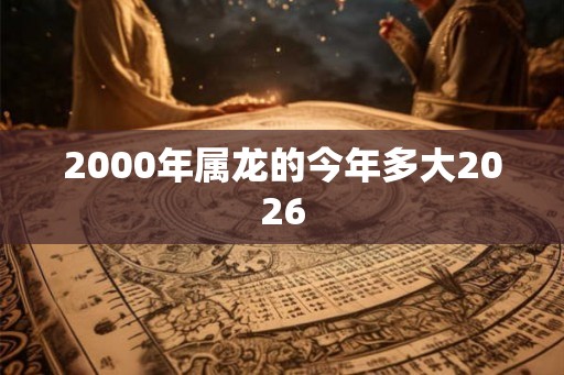 2000年属龙的今年多大2026