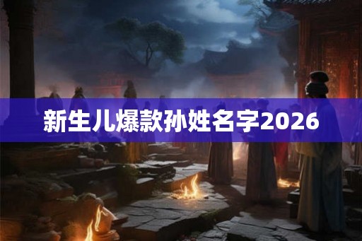 新生儿爆款孙姓名字2026