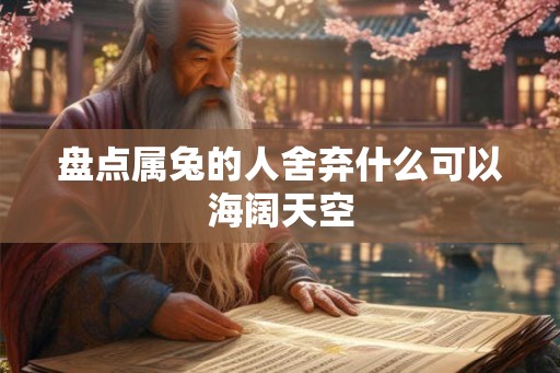 盘点属兔的人舍弃什么可以海阔天空