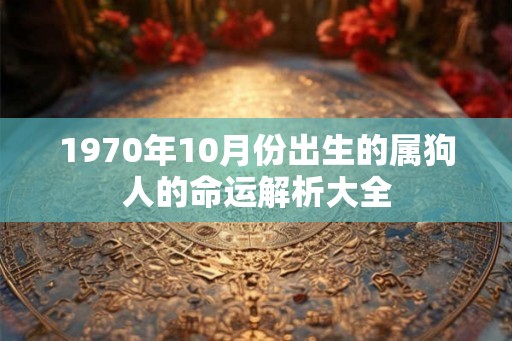 1970年10月份出生的属狗人的命运解析大全