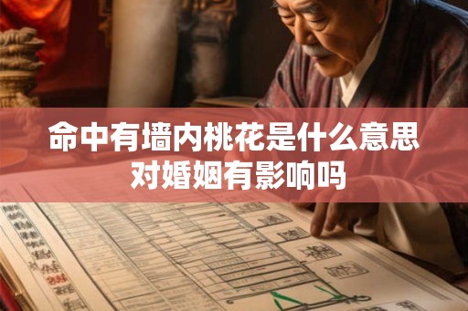命中有墙内桃花是什么意思 对婚姻有影响吗