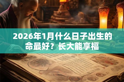 2026年1月什么日子出生的命最好？长大能享福