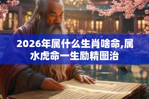 2026年属什么生肖啥命,属水虎命一生励精图治
