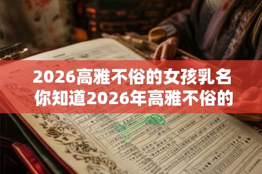 2026高雅不俗的女孩乳名 你知道2026年高雅不俗的女孩乳名吗
