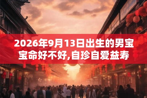 2026年9月13日出生的男宝宝命好不好,自珍自爱益寿