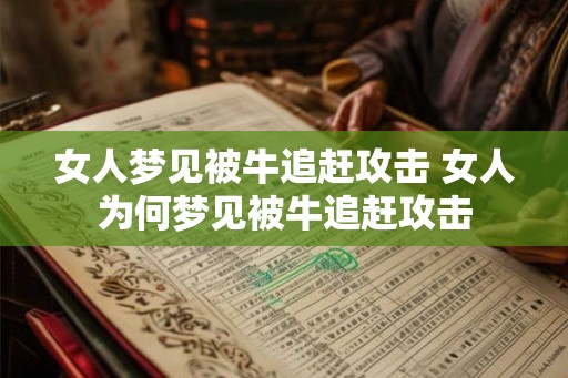 女人梦见被牛追赶攻击 女人为何梦见被牛追赶攻击