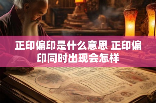 正印偏印是什么意思 正印偏印同时出现会怎样 正印偏印是什么意思 正印偏印同时出现会怎样