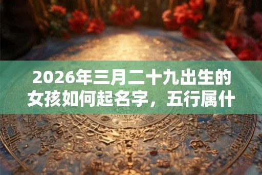 2026年三月二十九出生的女孩如何起名字,五行属什么 2026年三月二十九出生的女孩如何起名字,五行属什么